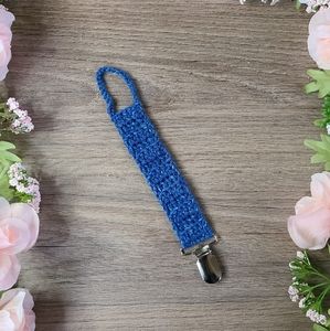 Crochet pacifier clip, baby essentials, baby shower gift, baby boy accessories